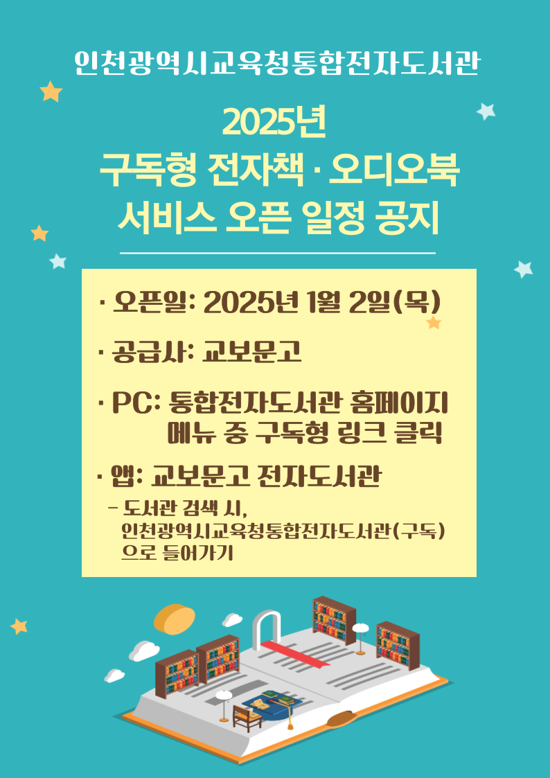 전자책 및 오디오북 대출안내
